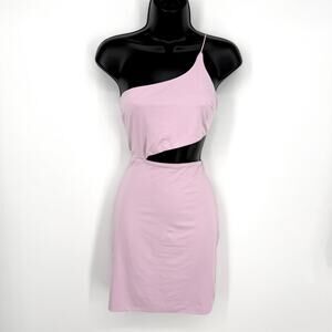 Princess Polly NEW Mia Asymmetrical Mini Dress Sz 8 Lilac Open Back Sexy Party